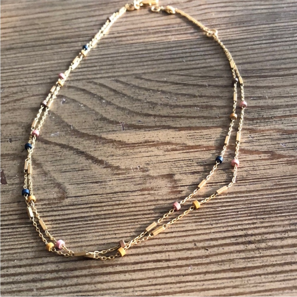 Madewell tiny beads double strand choker. Like new no tarnishing! Never worn
